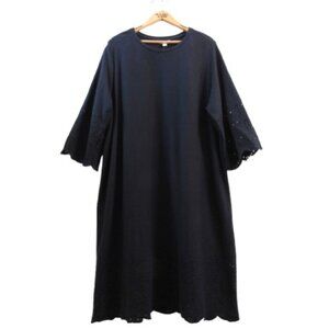 J. Jill Pure Cotton Eyelet Trimmed Tunic Dress